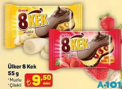 ÜLKER 8 KEK MUZLU/ÇİLEKLİ 55 G